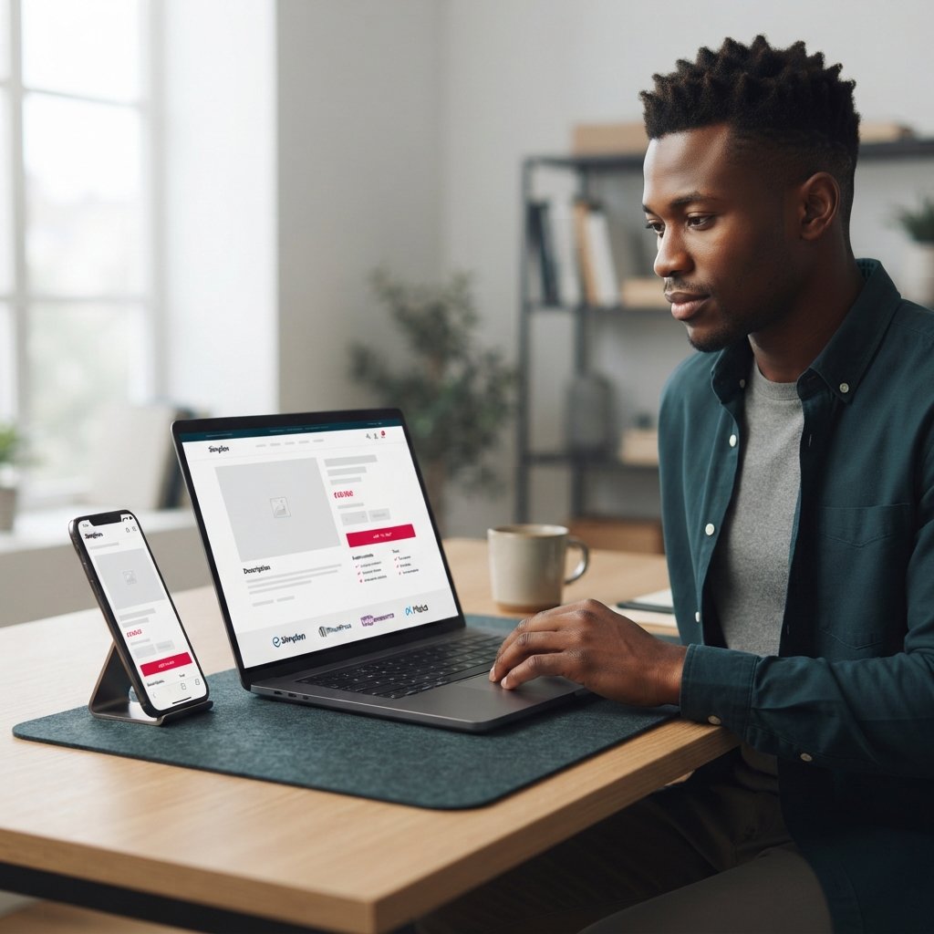 Boutique WooCommerce professionnelle avec une fiche produit claire et structurée.